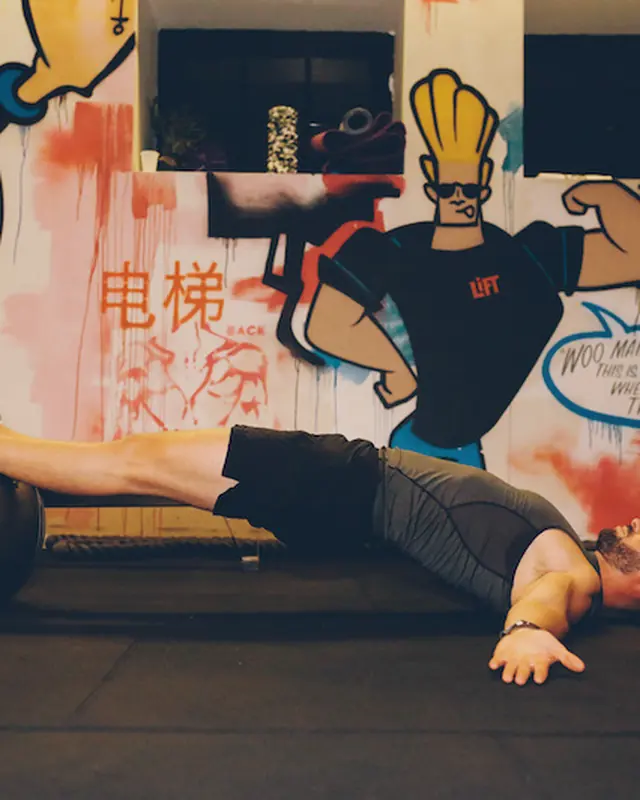 A member in a plank on the floor