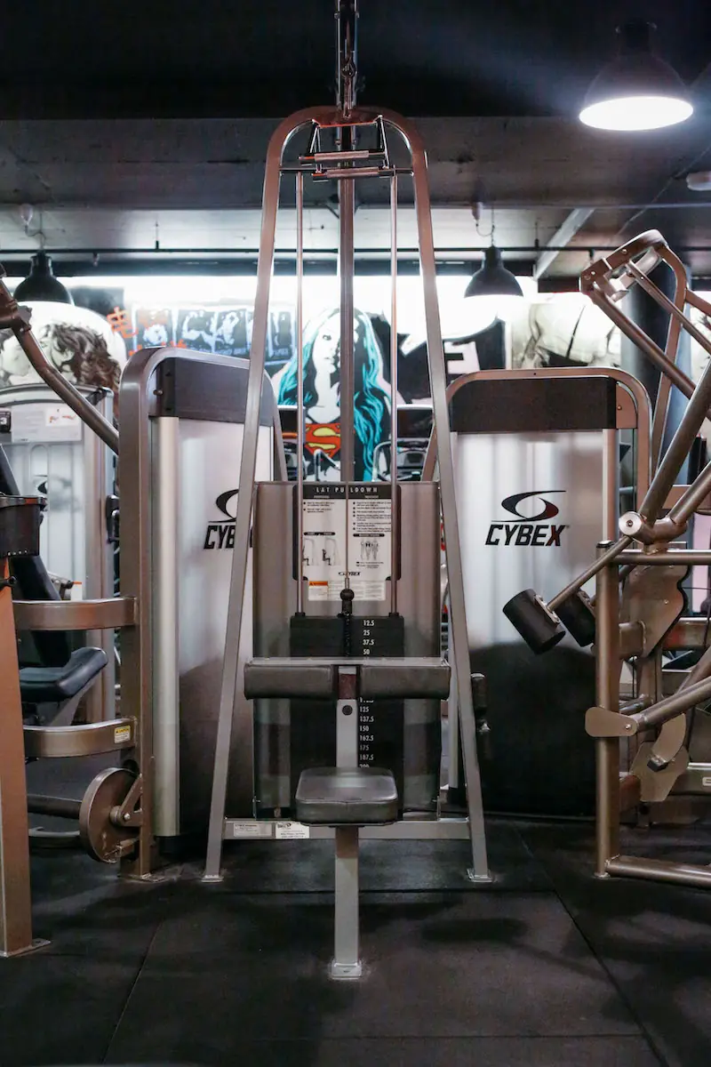 Cybex cable station on the gym floor